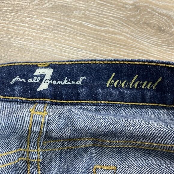Seven 7 for All Mankind High Waist Bootcut Dark Wash Denim Jeans Women's Sz 30 - Picture 10 of 12